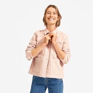 Everlane Pink Corduroy Chore Jacket